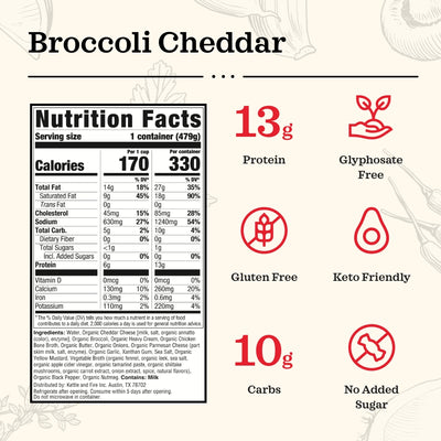 Broccoli Cheddar Keto Soup Keto Soups Kettle & Fire