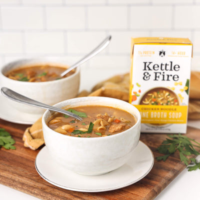 Chicken Noodle Soup 16oz Soups Kettle & Fire 